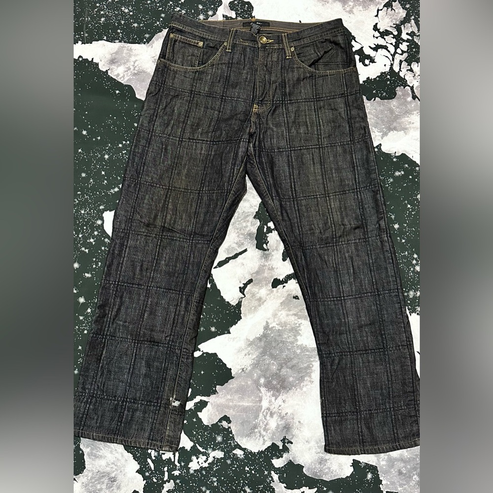 Sean John Men’s Square Quilted Pattern Jeans